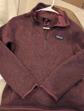 Patagonia Womens Half-Zip Sweater - Plum Heather